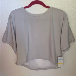 Zella Activewear Popover Top w/ Mesh Back
